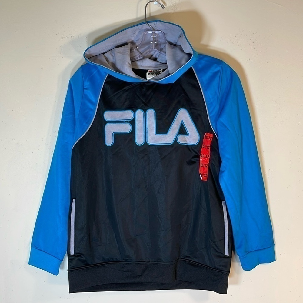 New. FILA Boy’s Color Block Fleece Based Hoodie. L(10/12).